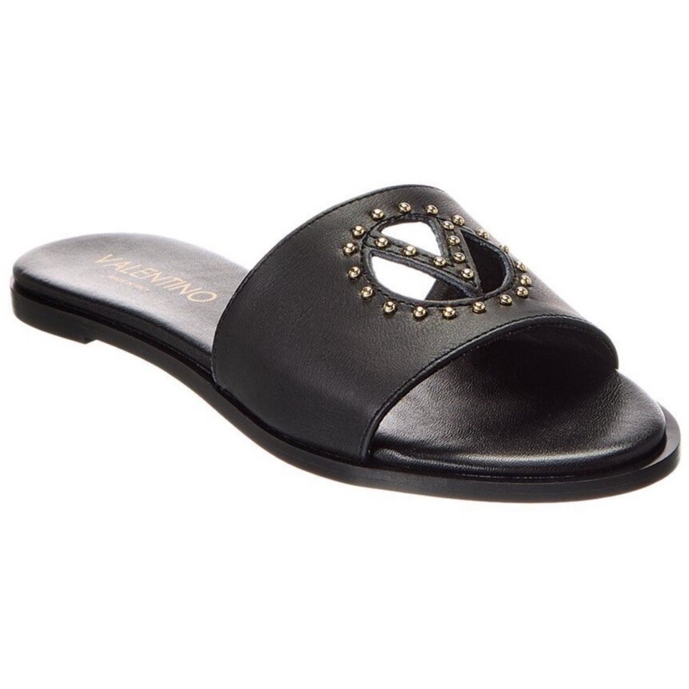 Valentino Bucola studded leather slides